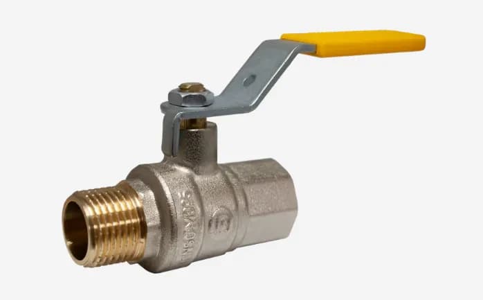 Кран кульовий в/з 20 ручка нікель LB GAS (шт) - 636518588