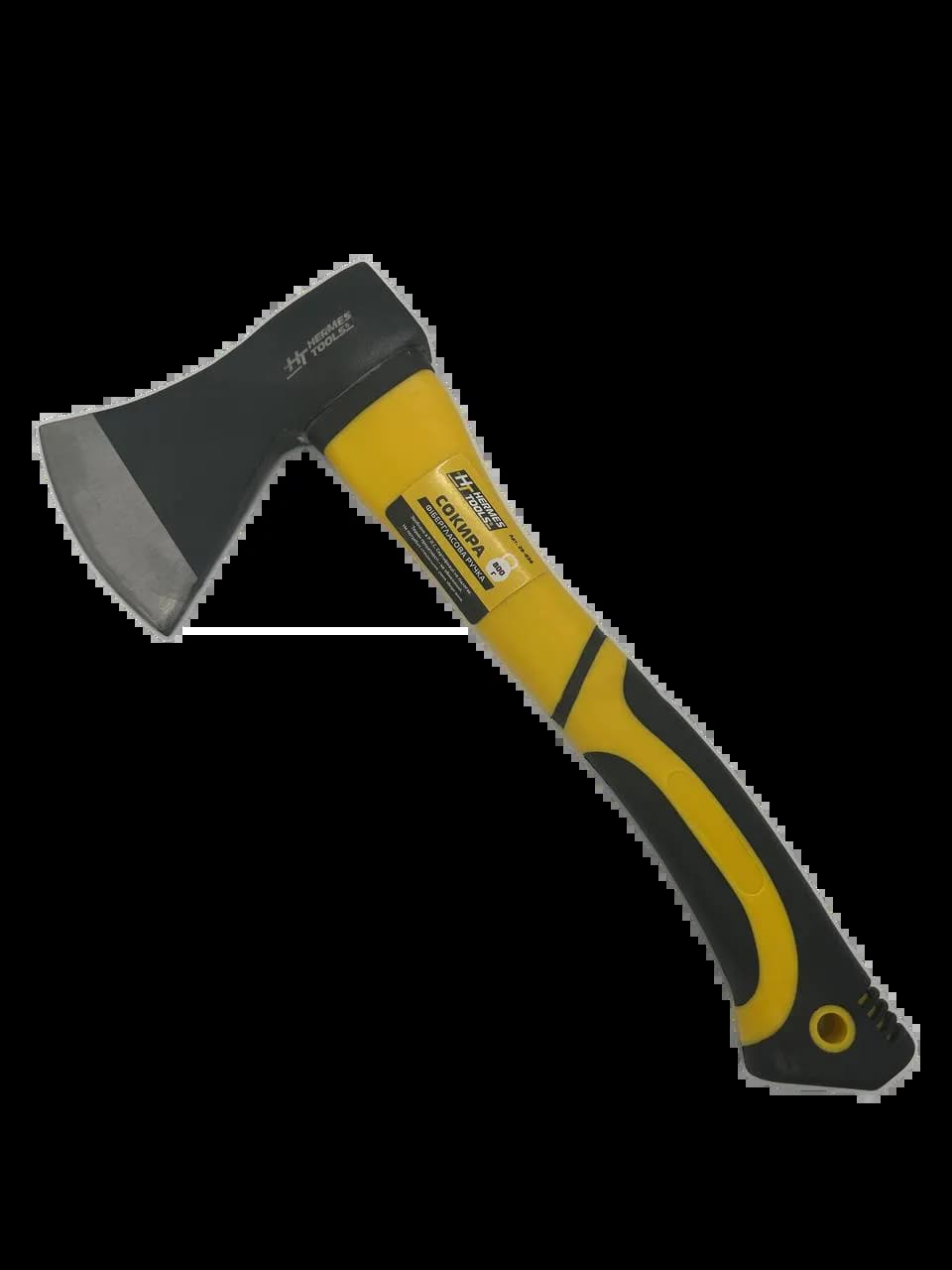 Топор с фибергласовой ручкой 800 г HT HERMES TOOLS - 683609092