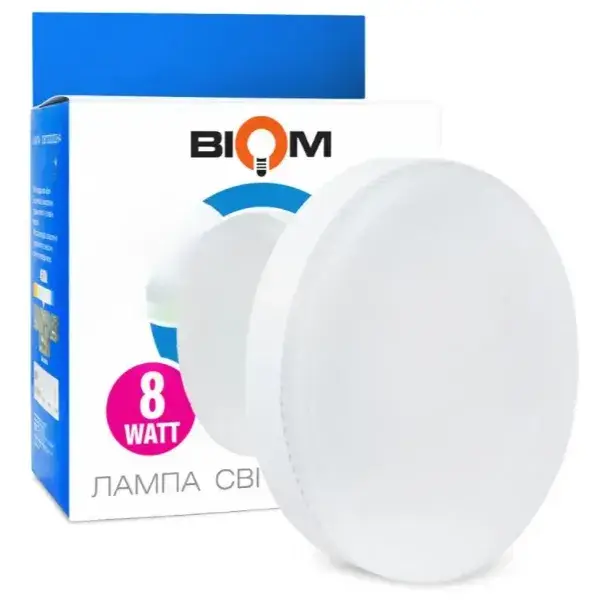Світлодіодна лампа 8W BIOM BT-595 GX53 4500К - 123151