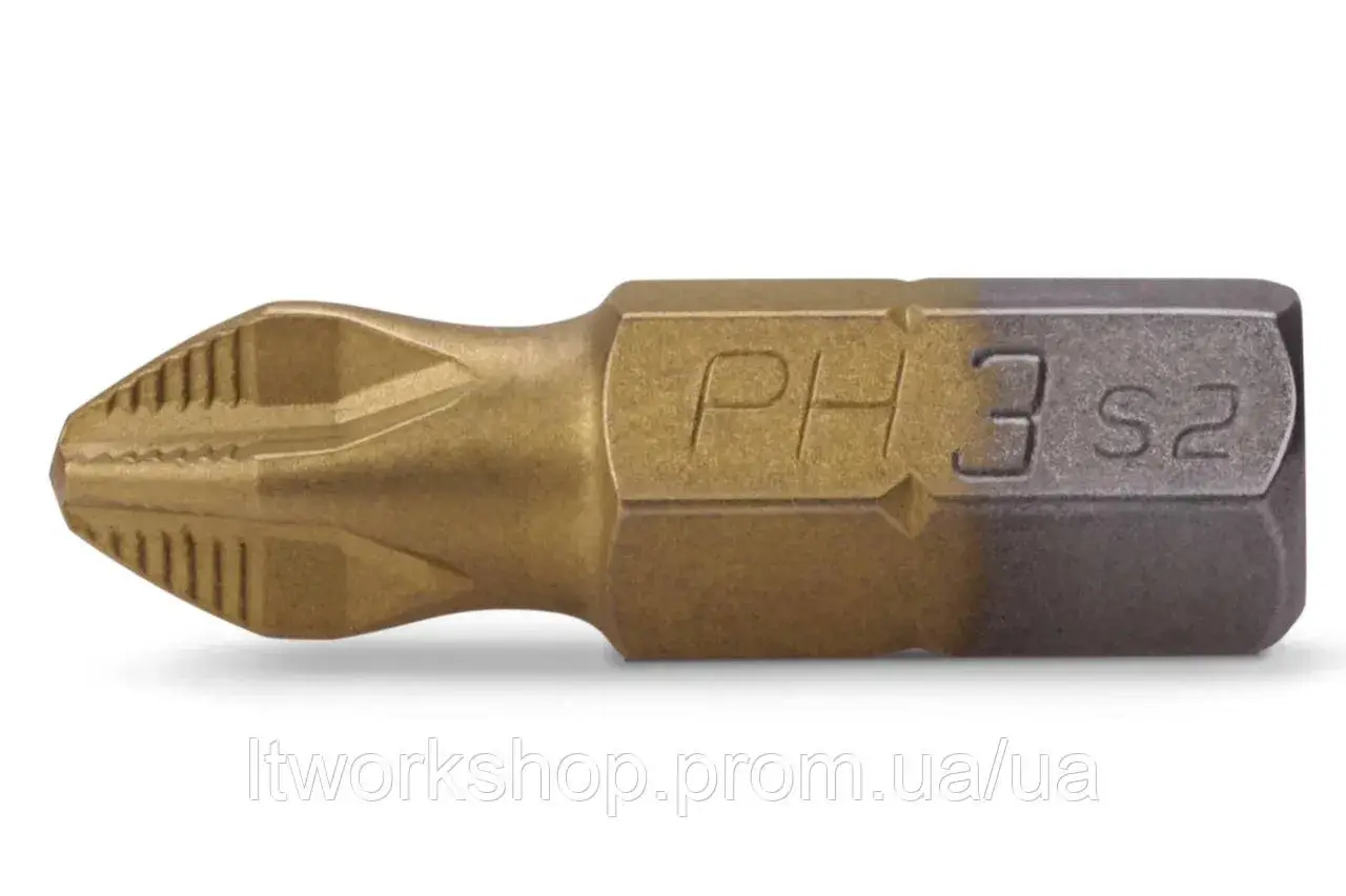 Бита LT РН3x50 мм 1/4"" S2 Титан (500-024) - 124879