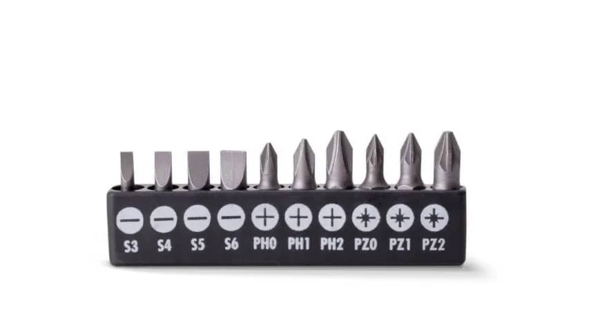 Набор насадок LT 25 мм 10 шт. S3/S4/S5/S6/PH0/PH1/PH2/PZ0/PZ1/PZ2 (501-110) - 125109