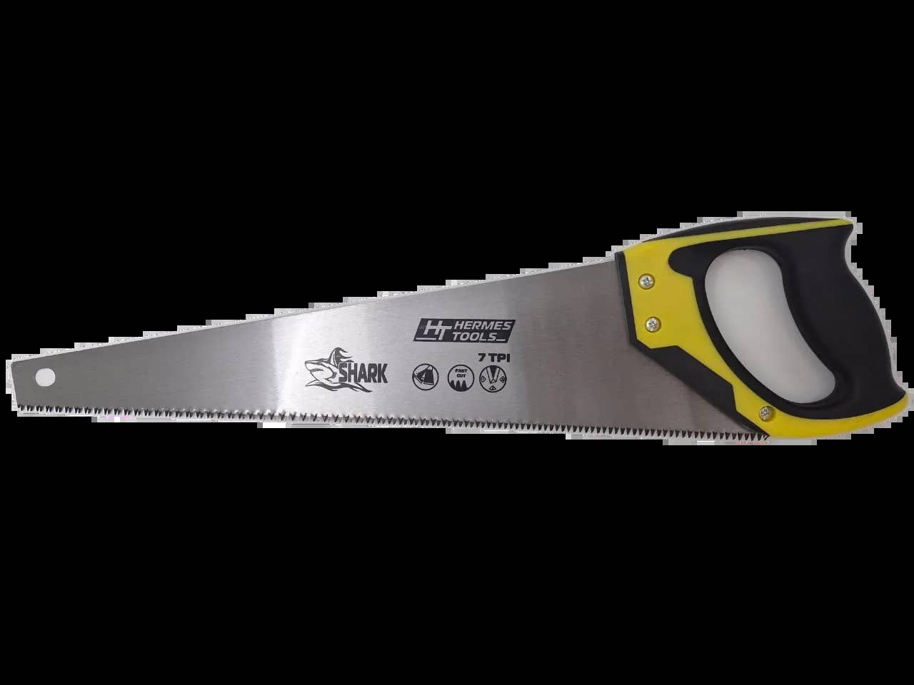 Ножівка по дереву Shark HT HERMES TOOLS 500 мм гартований зуб (502598670) - 126070
