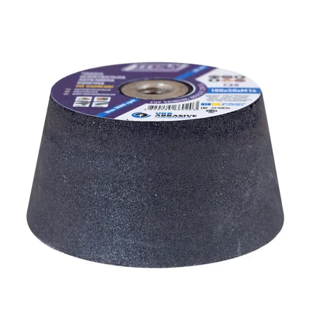 Чаша шлифовальная абразивная коническая ТМ ""TITAN ABRASIVE"" С 60/100мм/М14 - 189621755