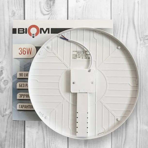 Светильник светодиодный накладной с декором BIOM 36 Вт 5000 K BYR-03-36-5 - 126760