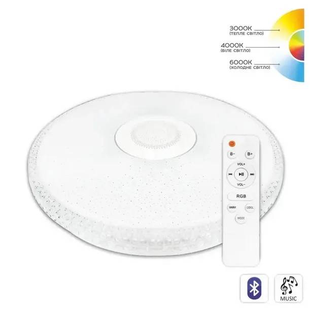 Музичний світильник з пультом і блютуз BIOM SML-R47-70 Вт - 126864