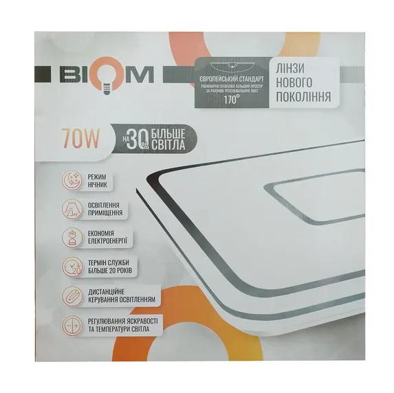 Світильник-люстра світлодіодний BIOM SMART SML-S02-90 3000-6000 K 90 Вт з пультом - 128054