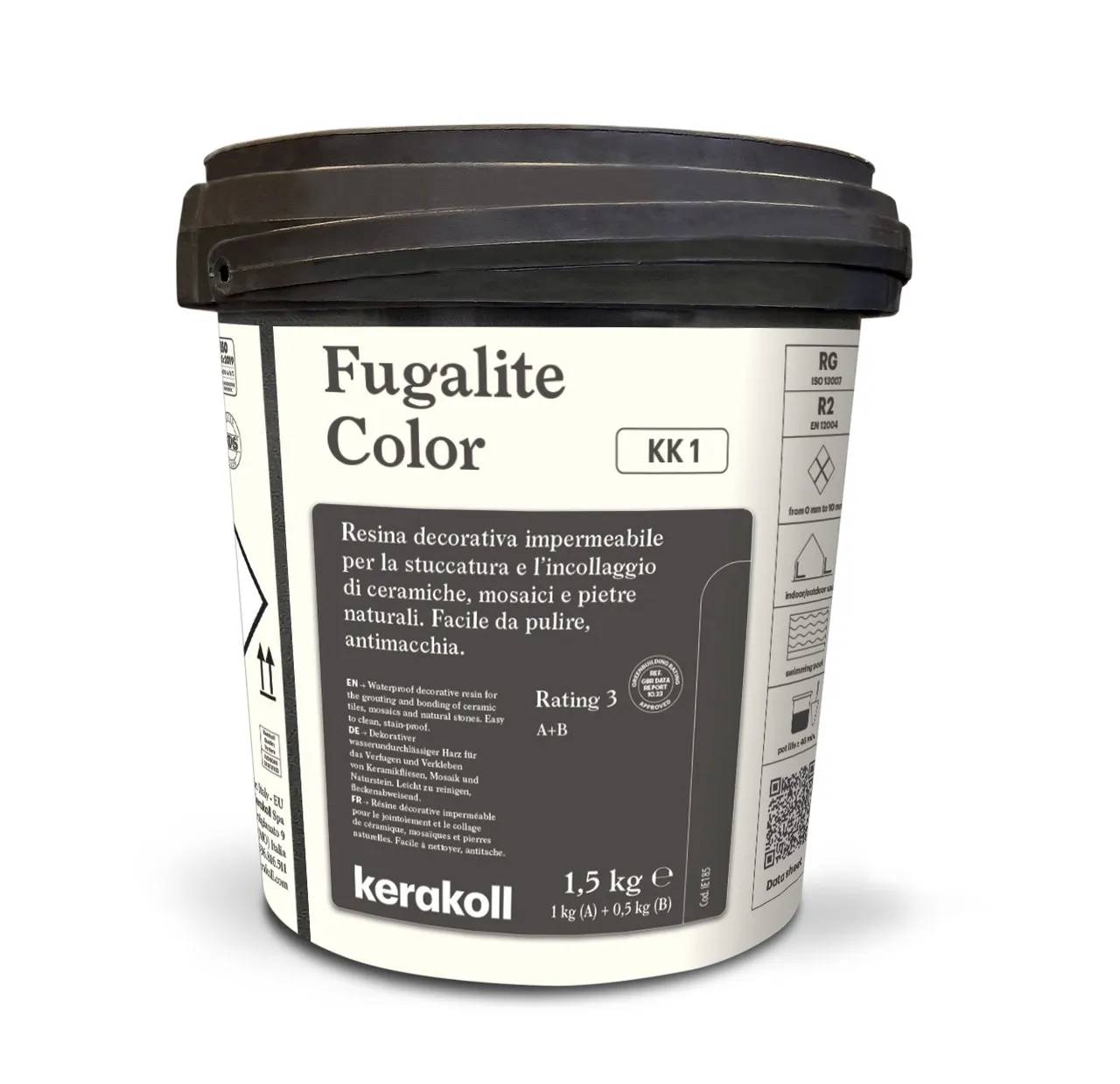 Епоксидна затирка Kerakoll Fugalite Color 1.5 кг колір КК1 (KK1) - 128736