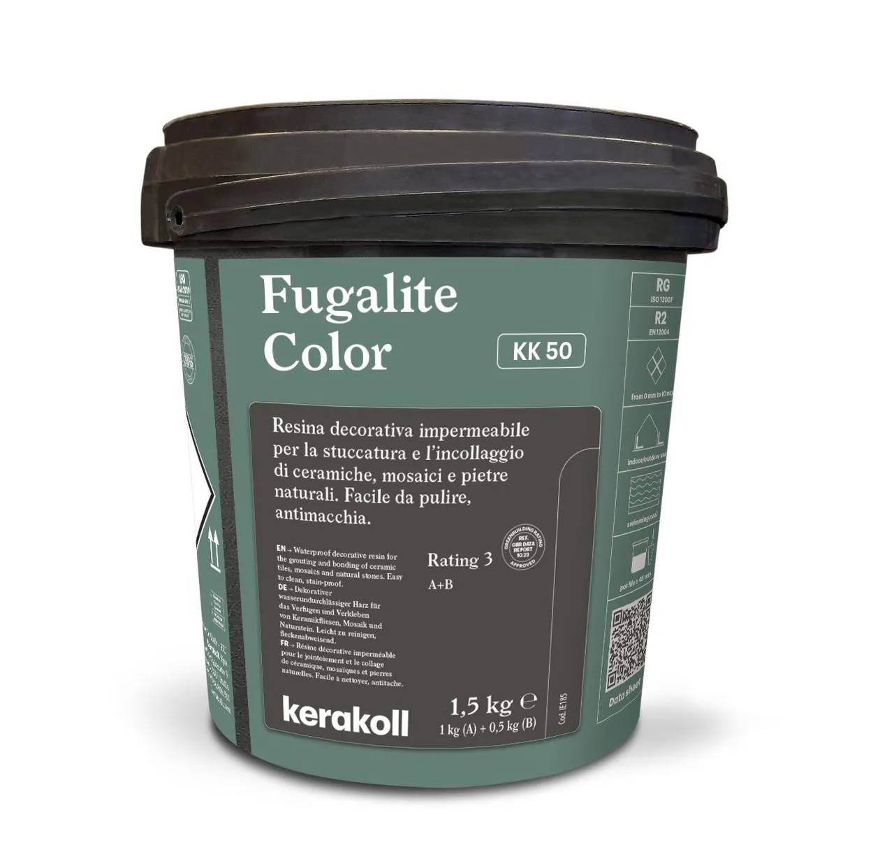 Епоксидна затирка Kerakoll Fugalite Color 1.5 кг колір КК50 (KK50) - 128760
