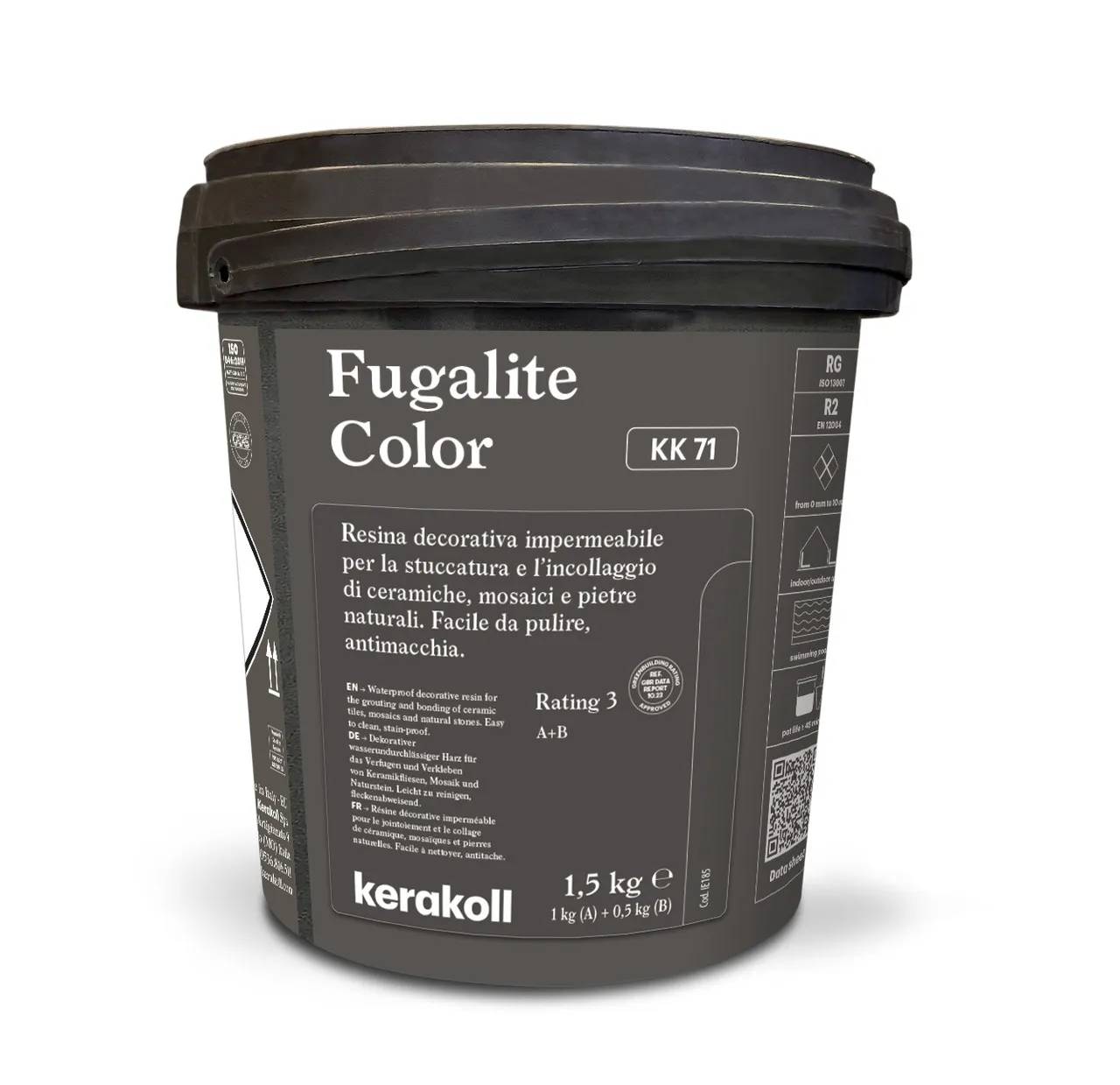 Епоксидна затирка Kerakoll Fugalite Color 1.5 кг колір КК71 (KK71) - 128772