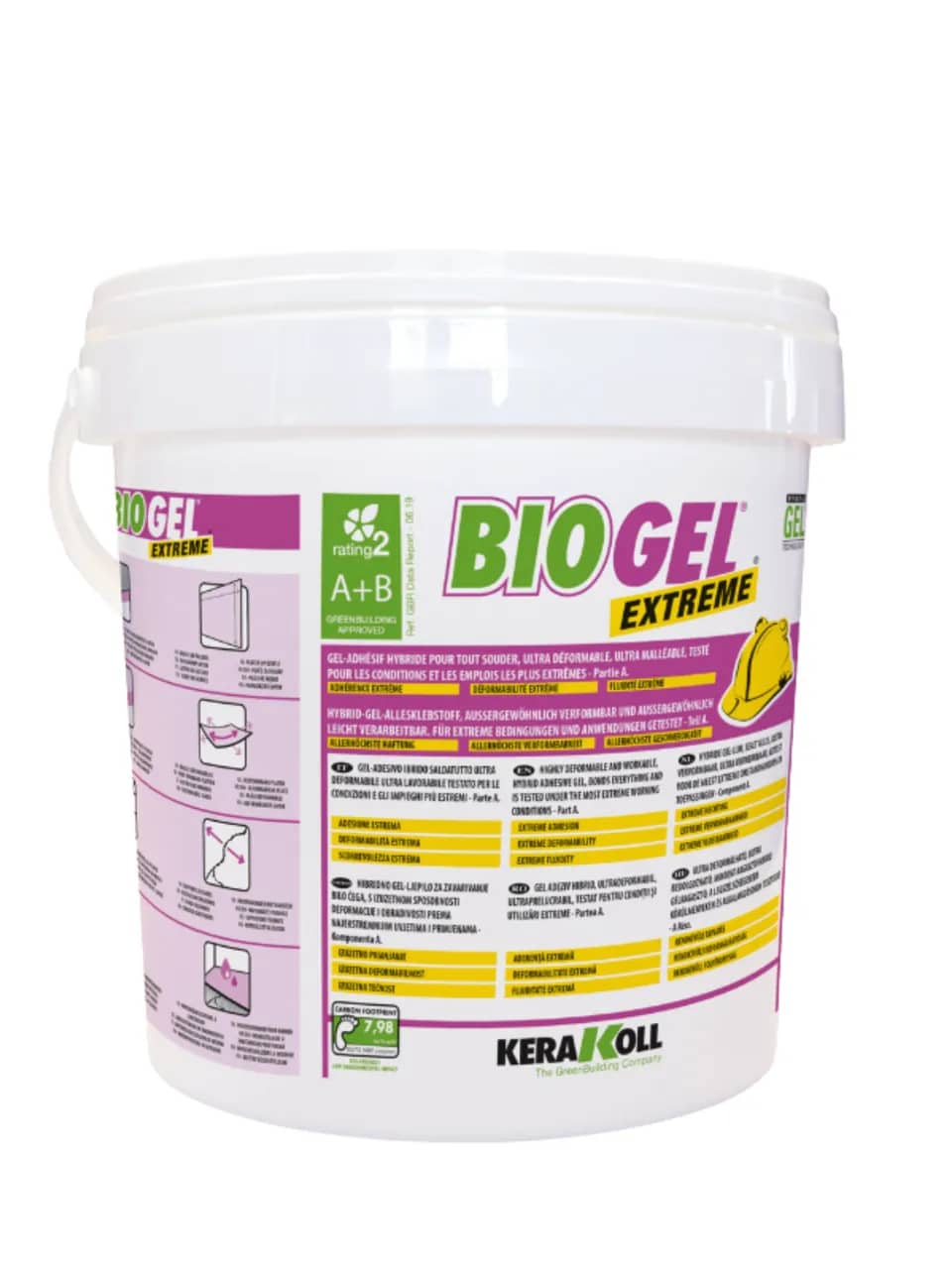 Двокомпонентний гібридний гелевий клей Kerakoll Biogel Extreme A+B 10 кг (13652) - 129090