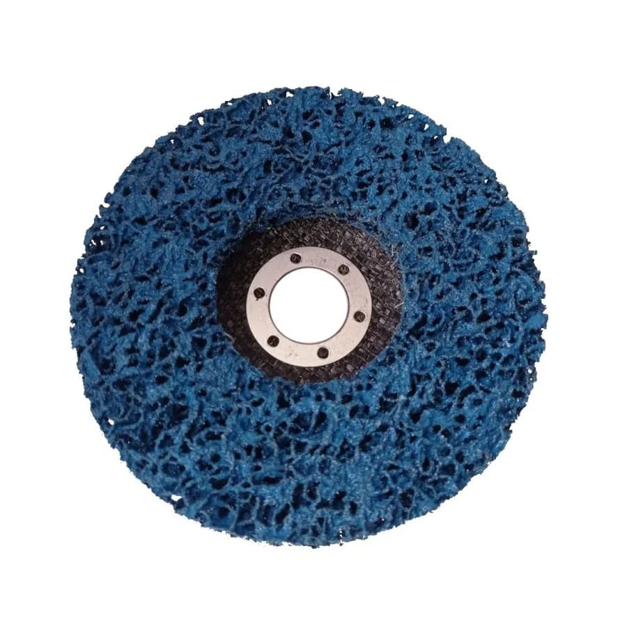 Круг нетканый зачистной коралл TITAN ABRASIVE 125*22.23 (P46) T27 ** середній/ голубой/medium (упаковка 20 шт.) - 870278234