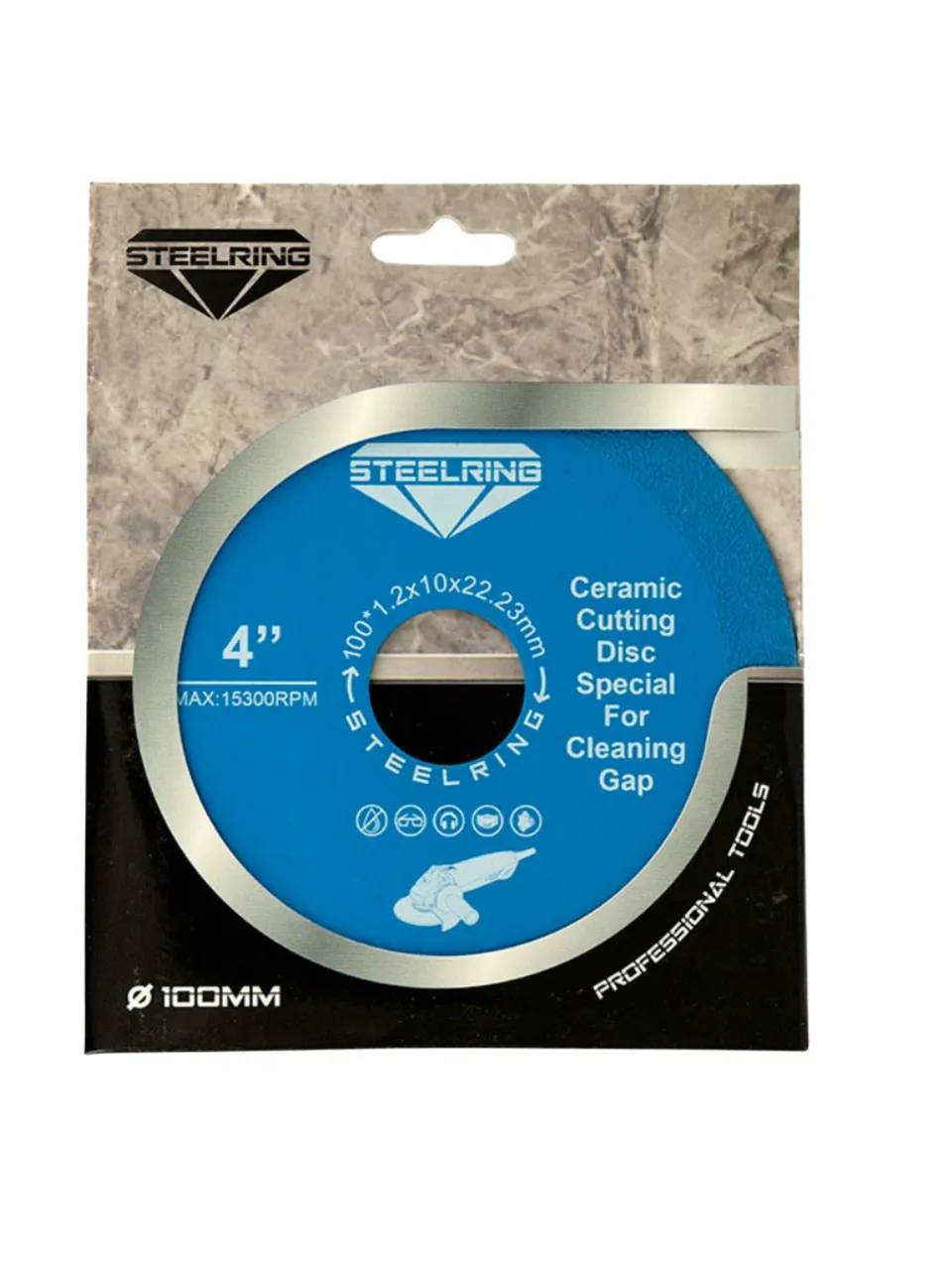 Алмазний диск STEELRING 100×1.2 мм для чищення швів плитки (STCC12) - 129167