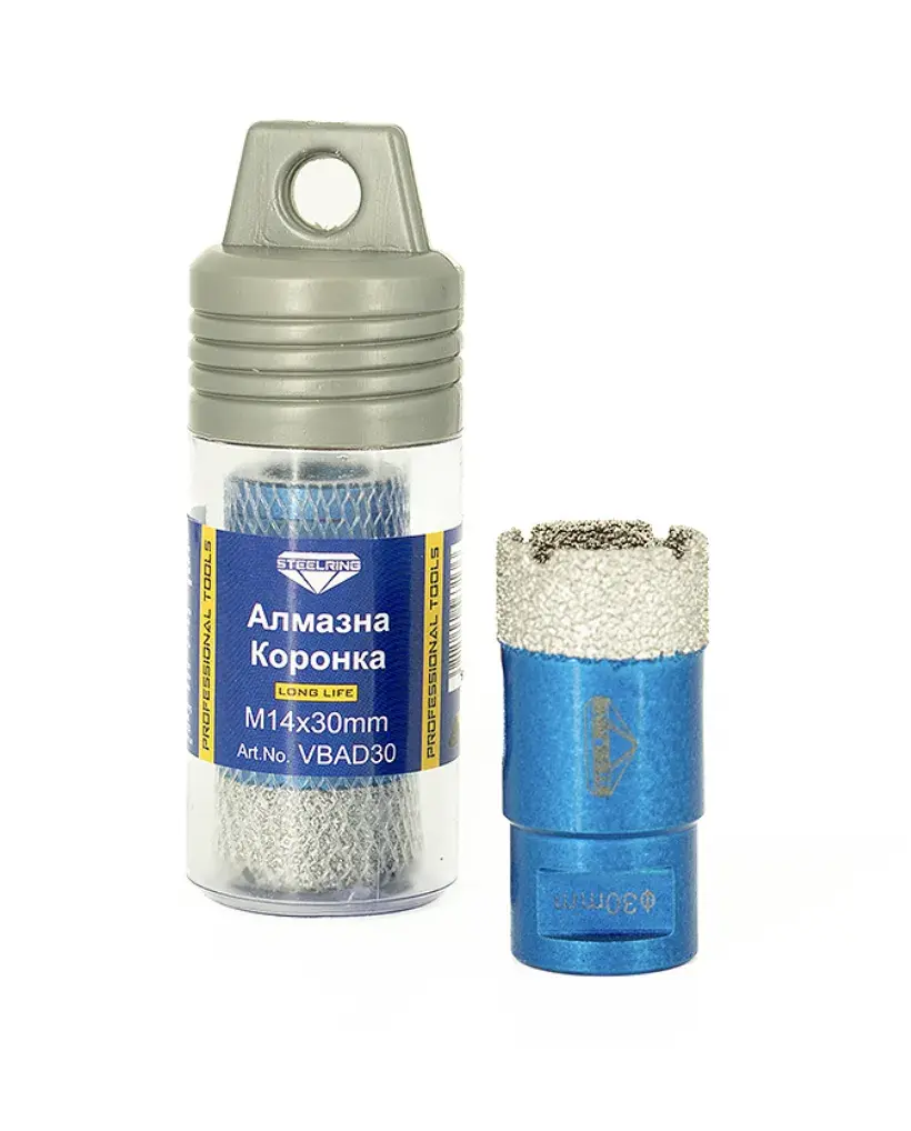 Коронка алмазна Steelring Blue M14x30 (VBAD30) - 129268