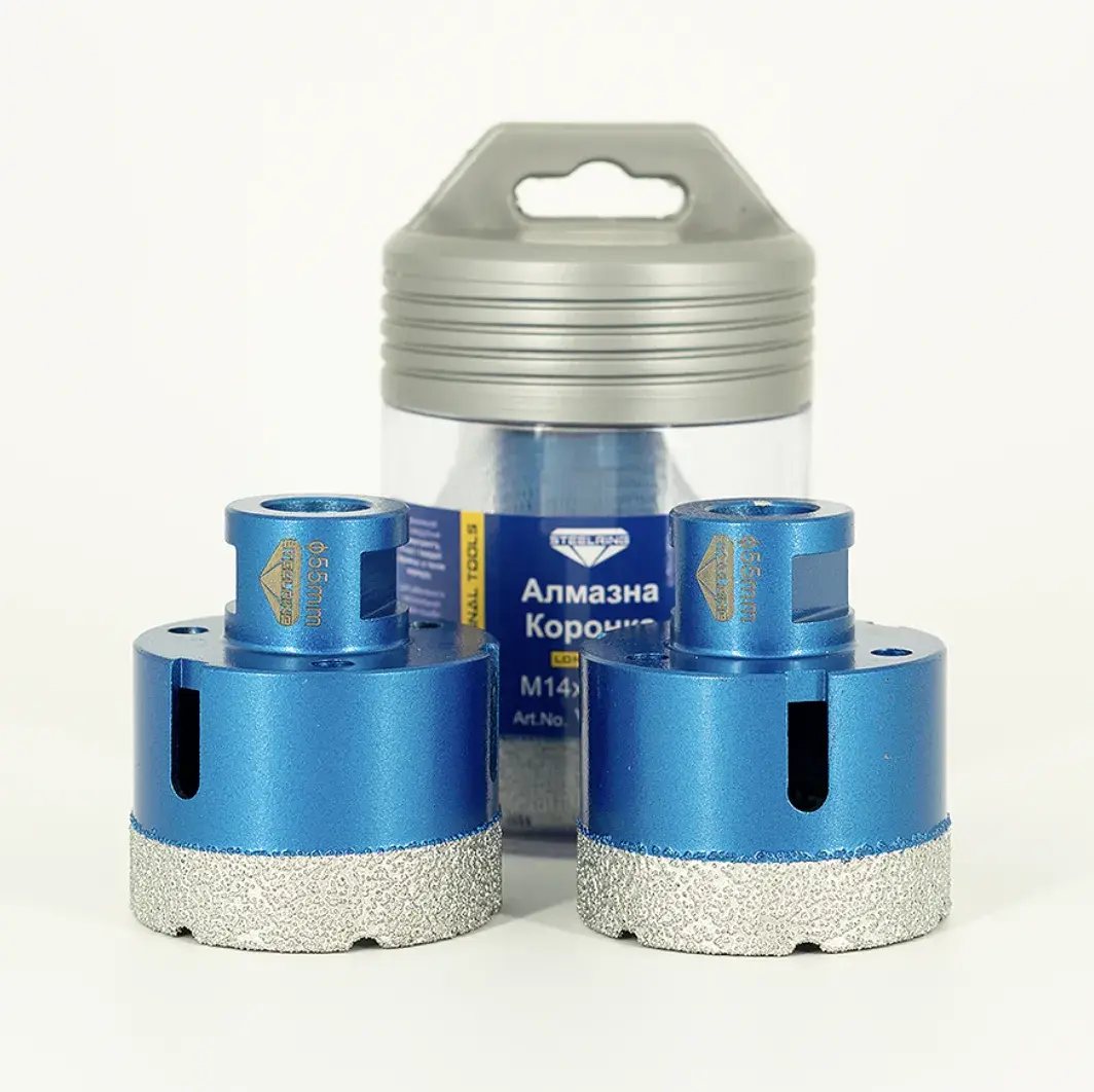 Коронка алмазная Steelring Blue M14x55 (VBAD55) - 129309