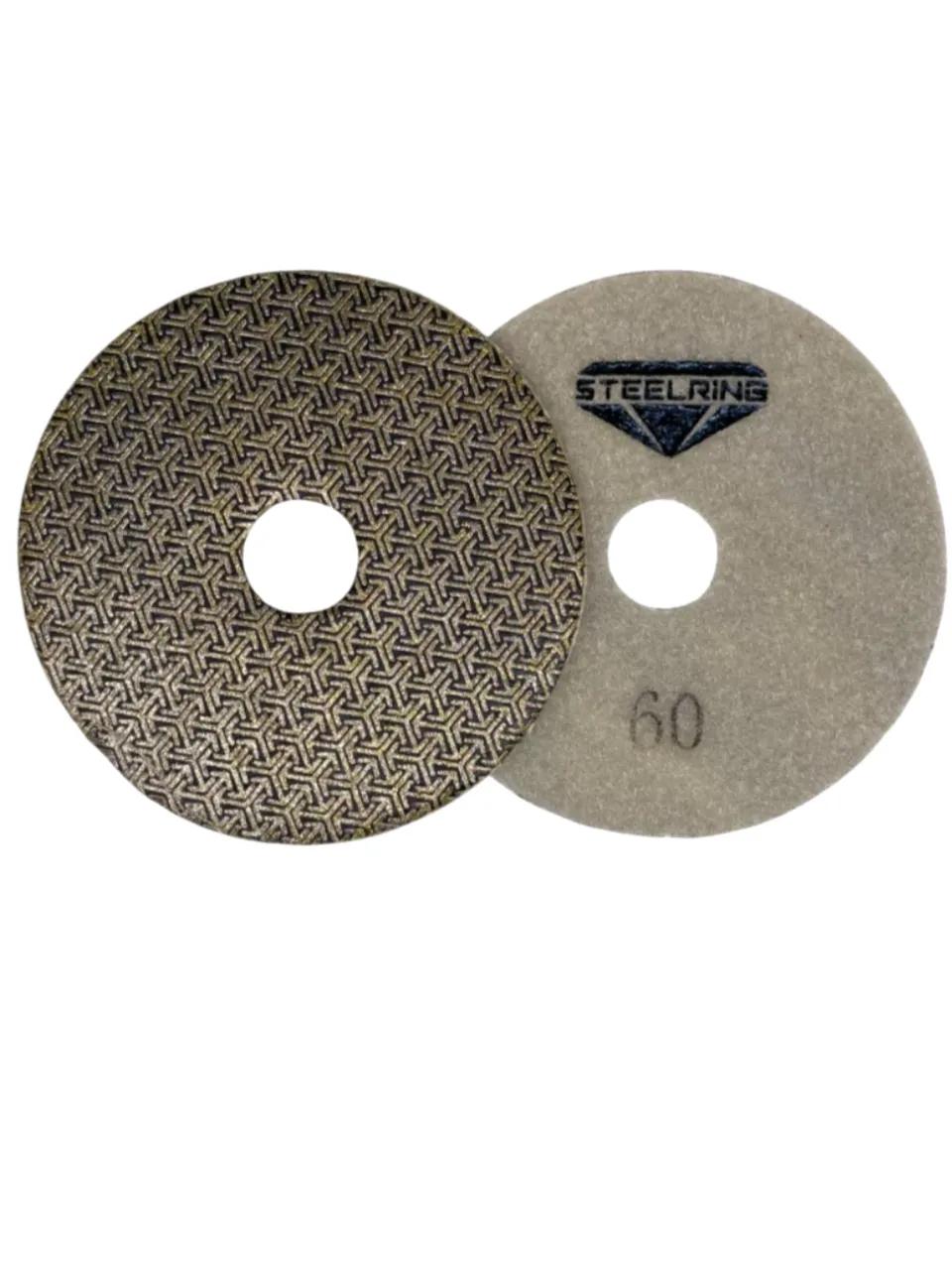Гальванічний алмазний шліфувальний круг STEELRING 100 мм, №60 (DHEB60) - 129506
