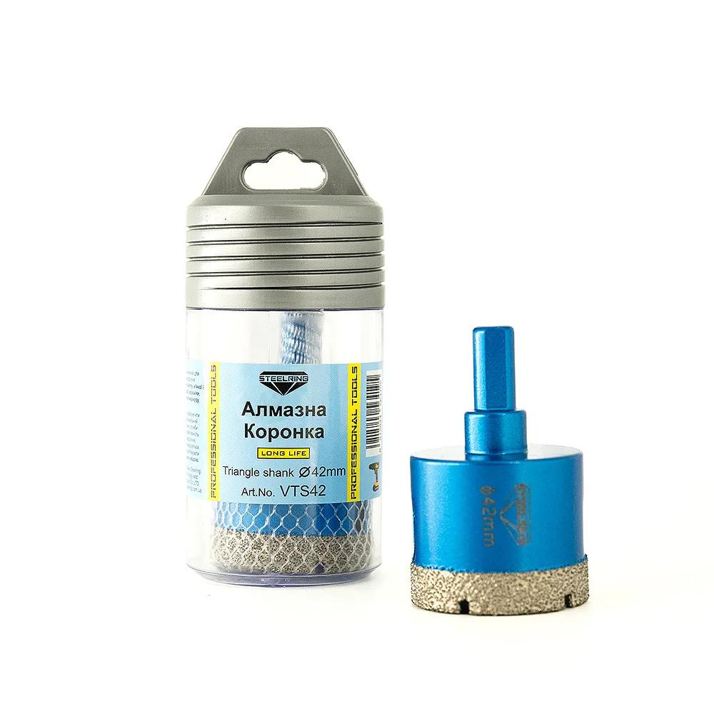 Алмазна коронка Steelring Blue під дриль 42мм (VTS42) - 131078