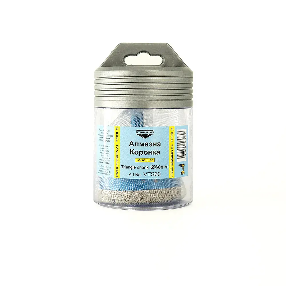 Алмазна коронка Steelring Blue під дриль 60мм (VTS60) - 131098