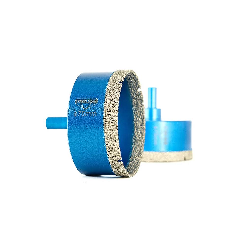 Алмазная коронка Steelring Blue под дрель 75мм (VTS75) - 131117