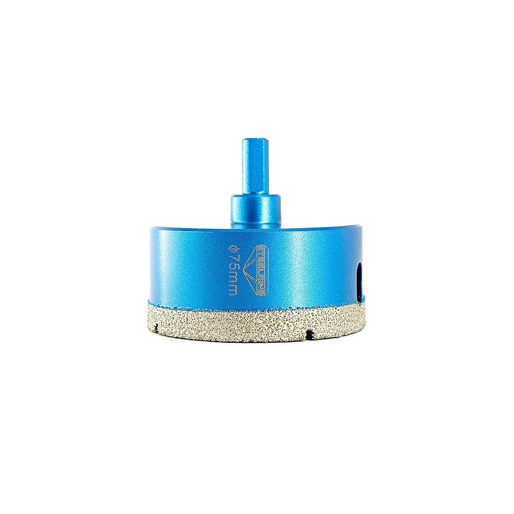 Алмазная коронка Steelring Blue под дрель 75мм (VTS75) - 131120