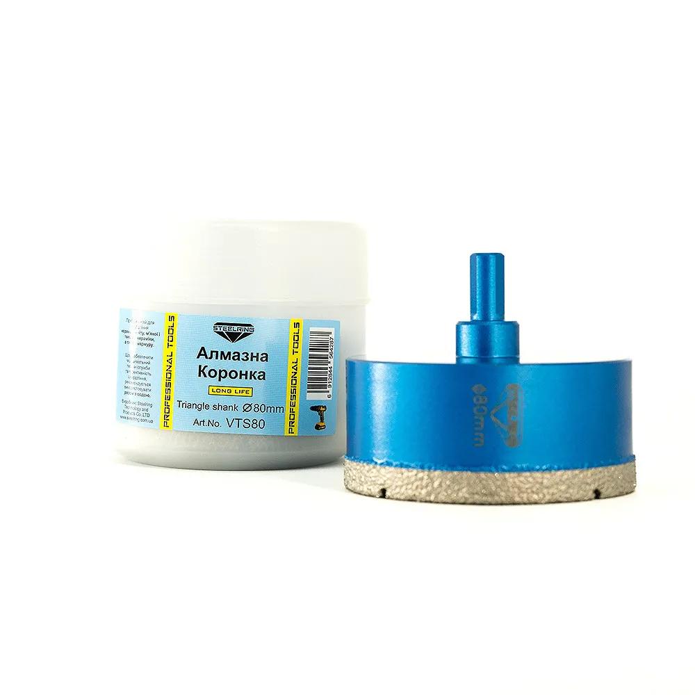 Алмазна коронка Steelring Blue під дриль 80мм (VTS80) - 131122