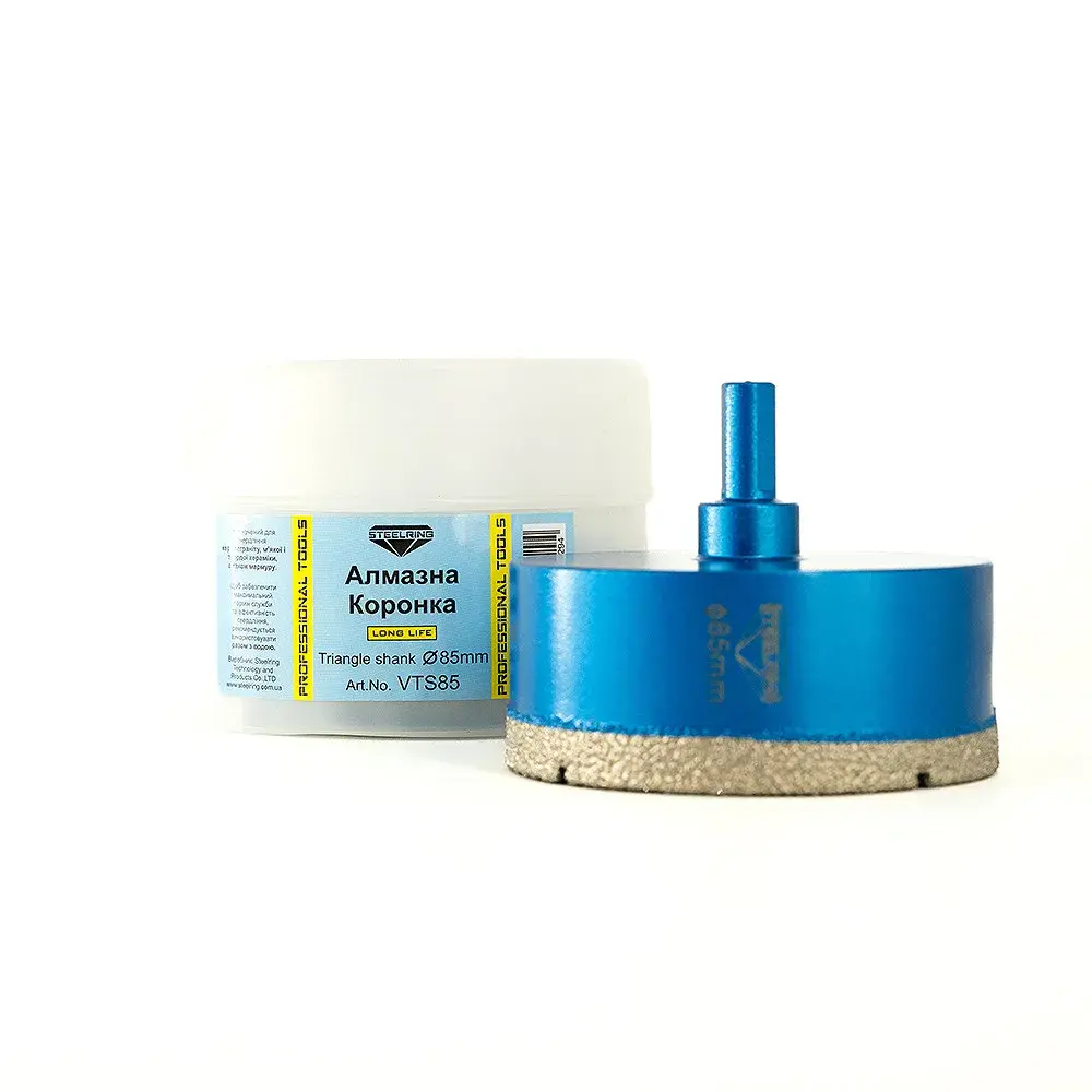 Алмазна коронка Steelring Blue під дриль 85мм (VTS85) - 131129