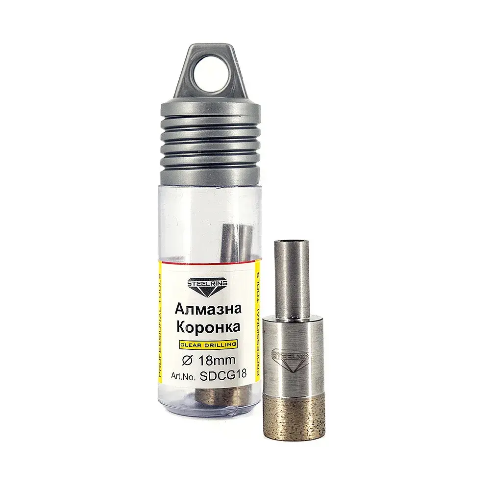 Алмазна коронка Steelring Perfect під дриль 18мм (SDCG18) - 131178