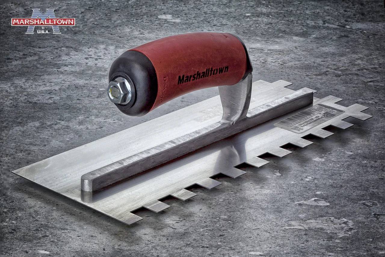 Професійний зубчастий шпатель зуб 13мм MARSHALLTOWN 280 x 114 мм - 131408