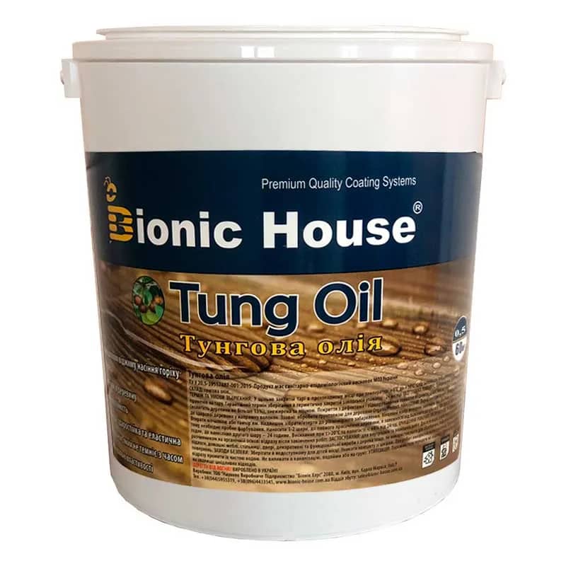 «Tung Oil» Тунговое масло БЕСЦВЕТНОЕ 0,5л - 131552