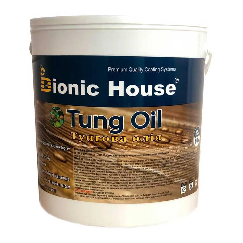 «Tung Oil» Тунгова олія БЕЗБАРВНА 2,5л - 131554