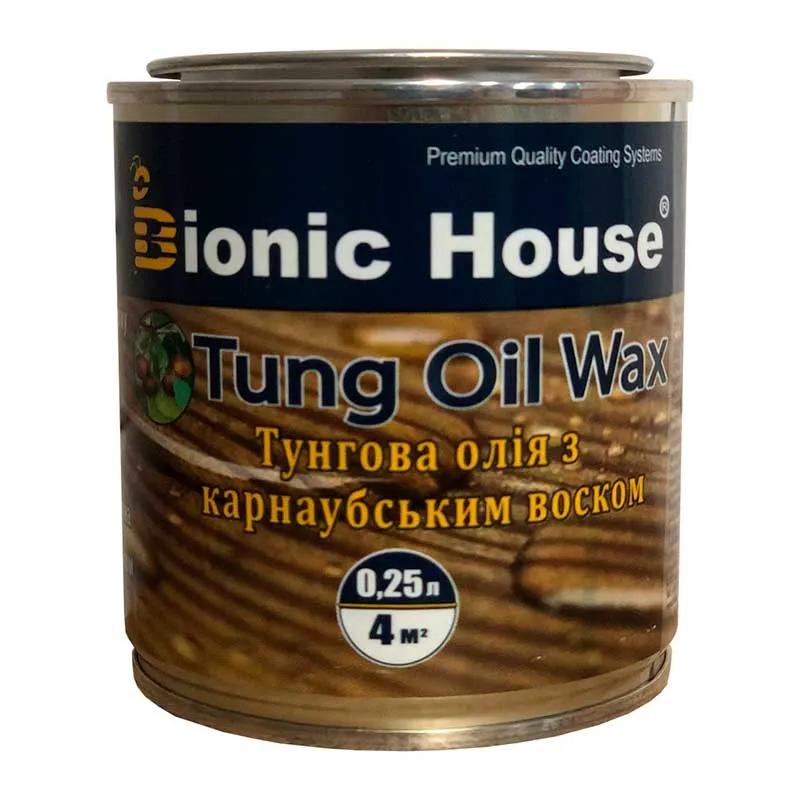 «Hard Tung Oil» Тунговое масло c карнаубским воском БЕСЦВЕТНОЕ 0,25л - 131563