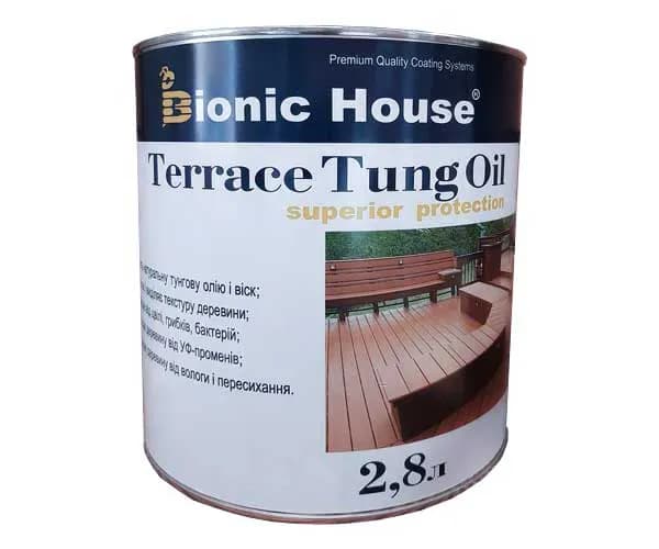 «Terrace Tung Oil» Терасна тунгова олія БЕЗБАРВНА 2,8л - 462702624