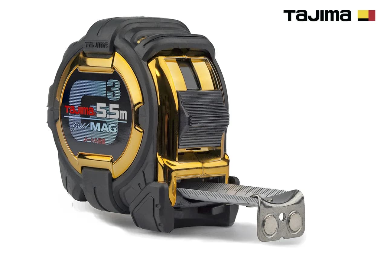Рулетка будівельна 5,5м х 25мм TAJIMA G3 LOCK ударостійка магнітна - 330273713