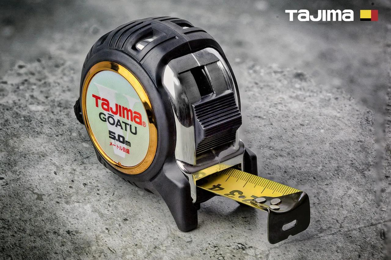 Рулетка строительная 5м х 25мм TAJIMA (Япония) GOATU G LOCK ударопрочная усиленная лента - 131771