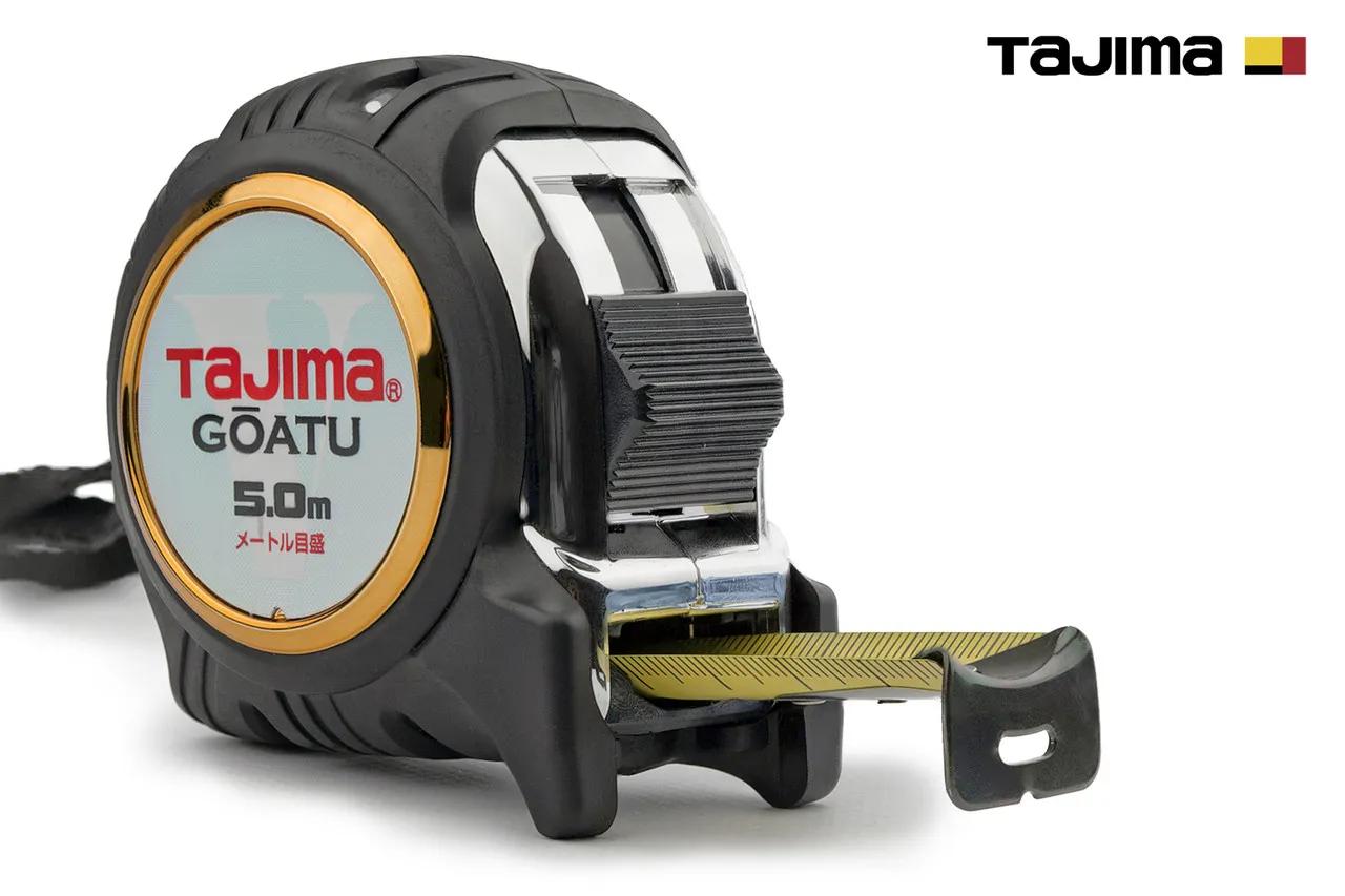Рулетка строительная 5м х 25мм TAJIMA (Япония) GOATU G LOCK ударопрочная усиленная лента - 131772