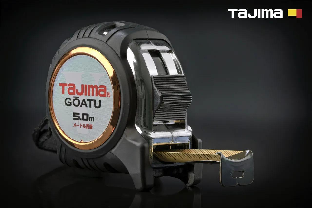 Рулетка строительная 5м х 25мм TAJIMA (Япония) GOATU G LOCK ударопрочная усиленная лента - 131774