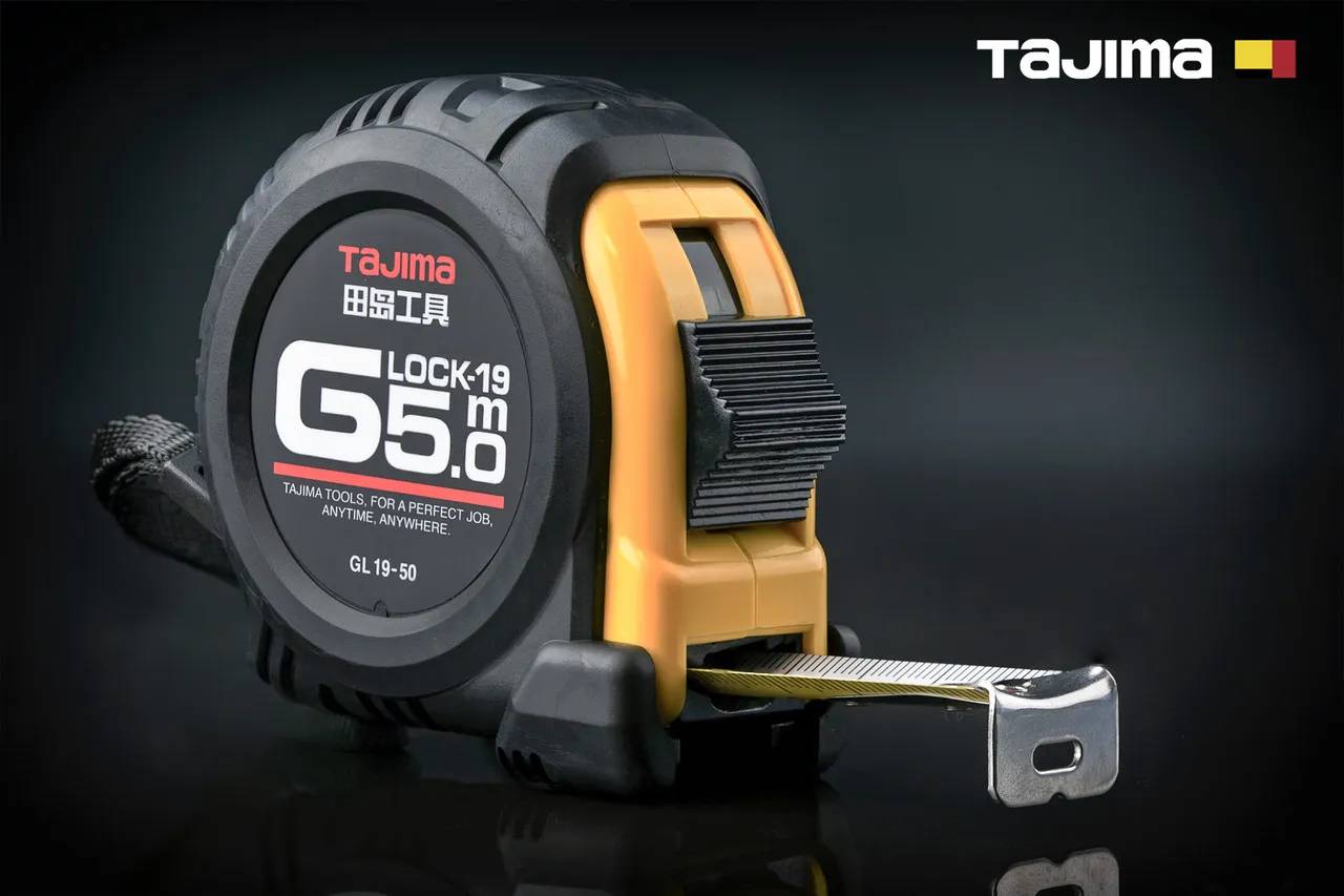 Рулетка будівельна 5м х 19мм TAJIMA (Японія) G LOCK GL19-50 ударостійка - 131853