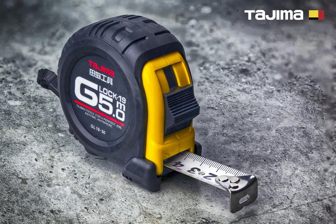 Рулетка будівельна 5м х 19мм TAJIMA (Японія) G LOCK GL19-50 ударостійка - 131854