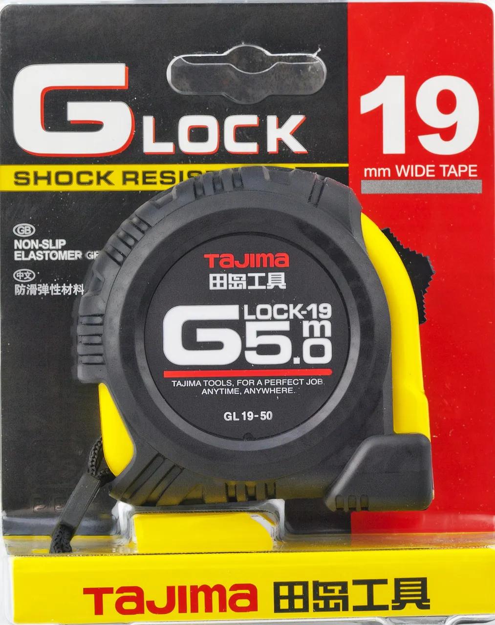 Рулетка будівельна 5м х 19мм TAJIMA (Японія) G LOCK GL19-50 ударостійка - 131862