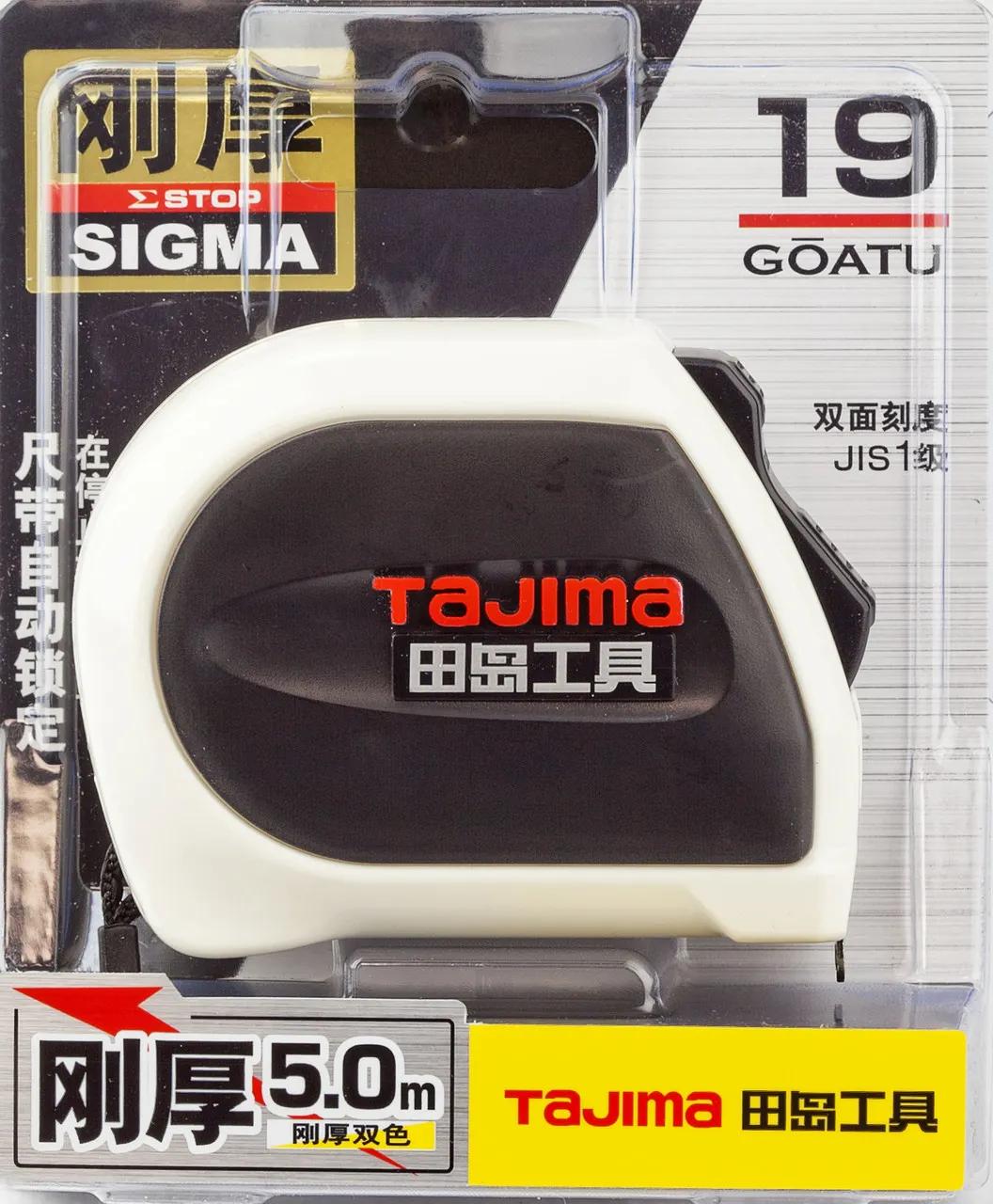 Рулетка будівельна 5м х 19мм TAJIMA (Японія) SIGMA автоматичний фіксатор - 131869