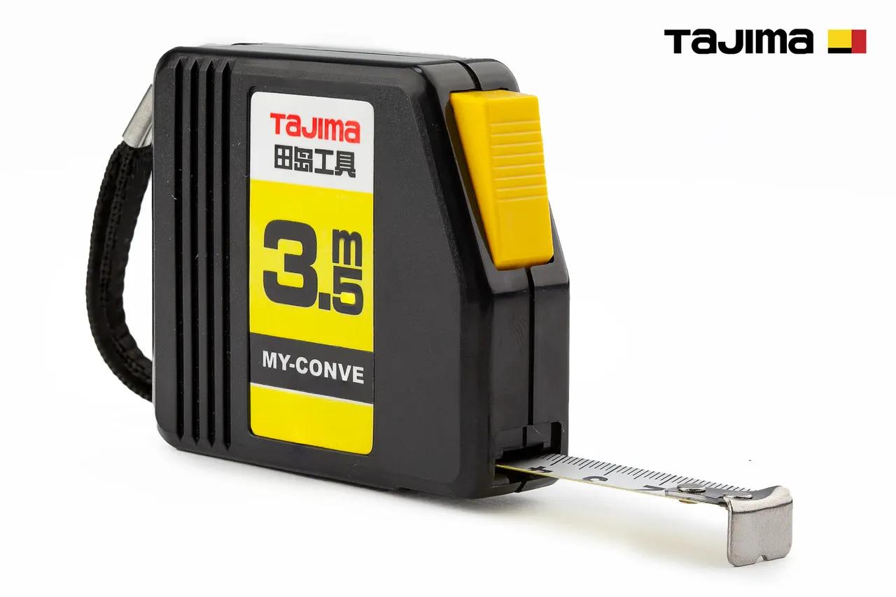 Рулетка будівельна 3,5м х 13мм TAJIMA (Японія) MY-CONVE MY-35 - 131886