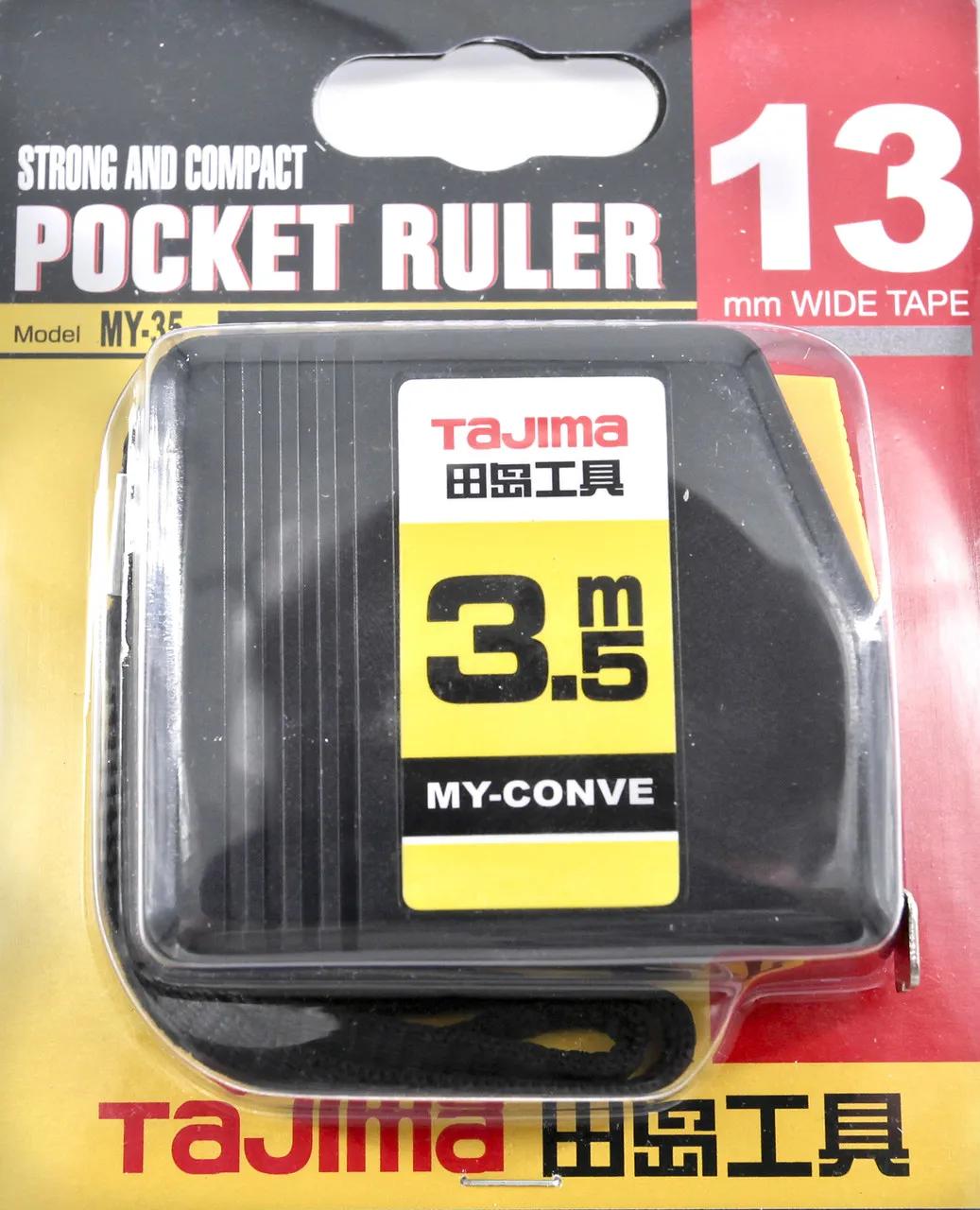 Рулетка будівельна 3,5м х 13мм TAJIMA (Японія) MY-CONVE MY-35 - 131888
