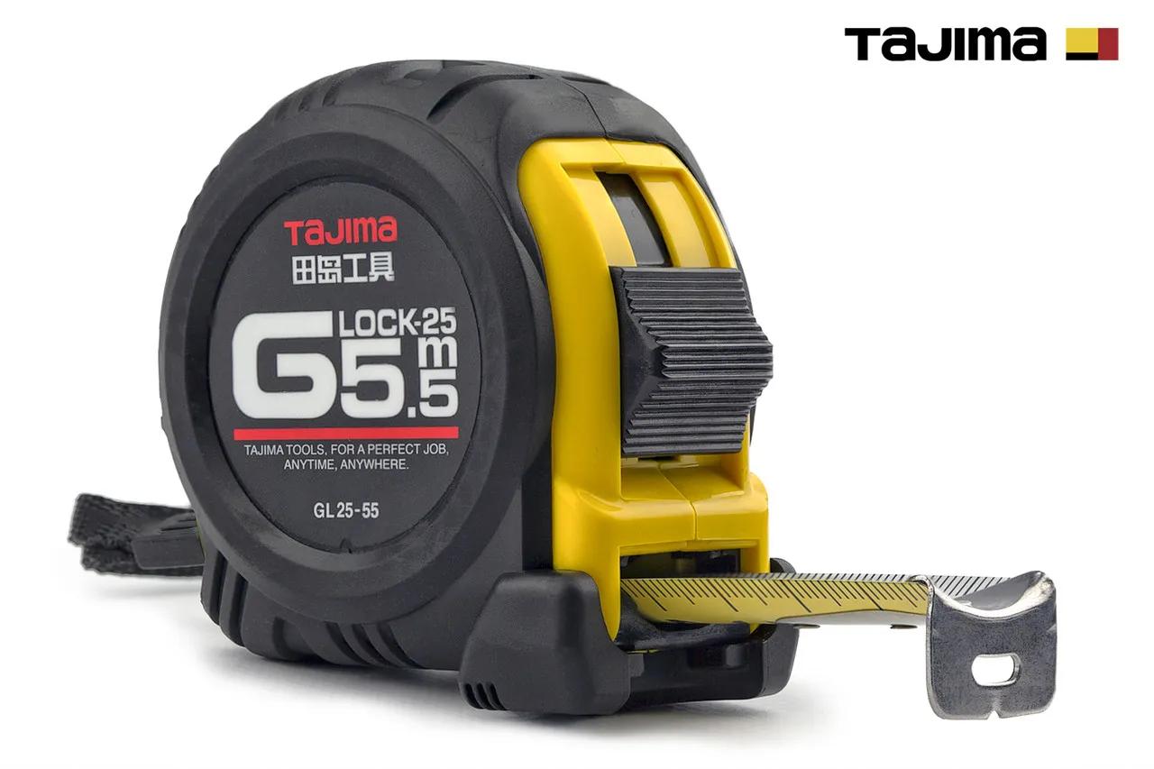 Рулетка строительная 5,5м х 25мм TAJIMA (Япония) G LOCK GL25-55 ударопрочная - 131951