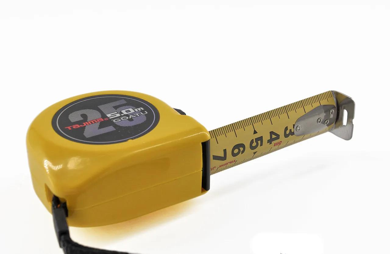 Рулетка строительная 5м х 25мм TAJIMA (Япония) GOATU HI LOCK усиленная лента - 132003