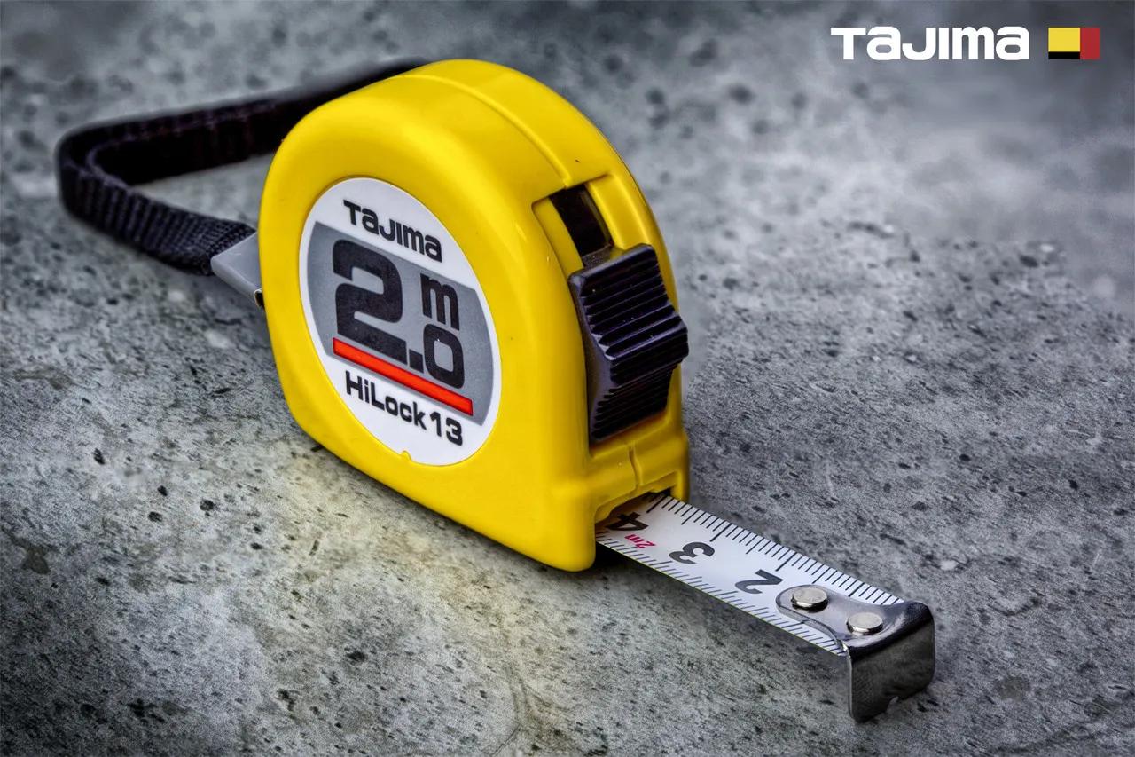 Рулетка будівельна 2м х 13мм TAJIMA (Японія) HI LOCK L13-20 - 132008