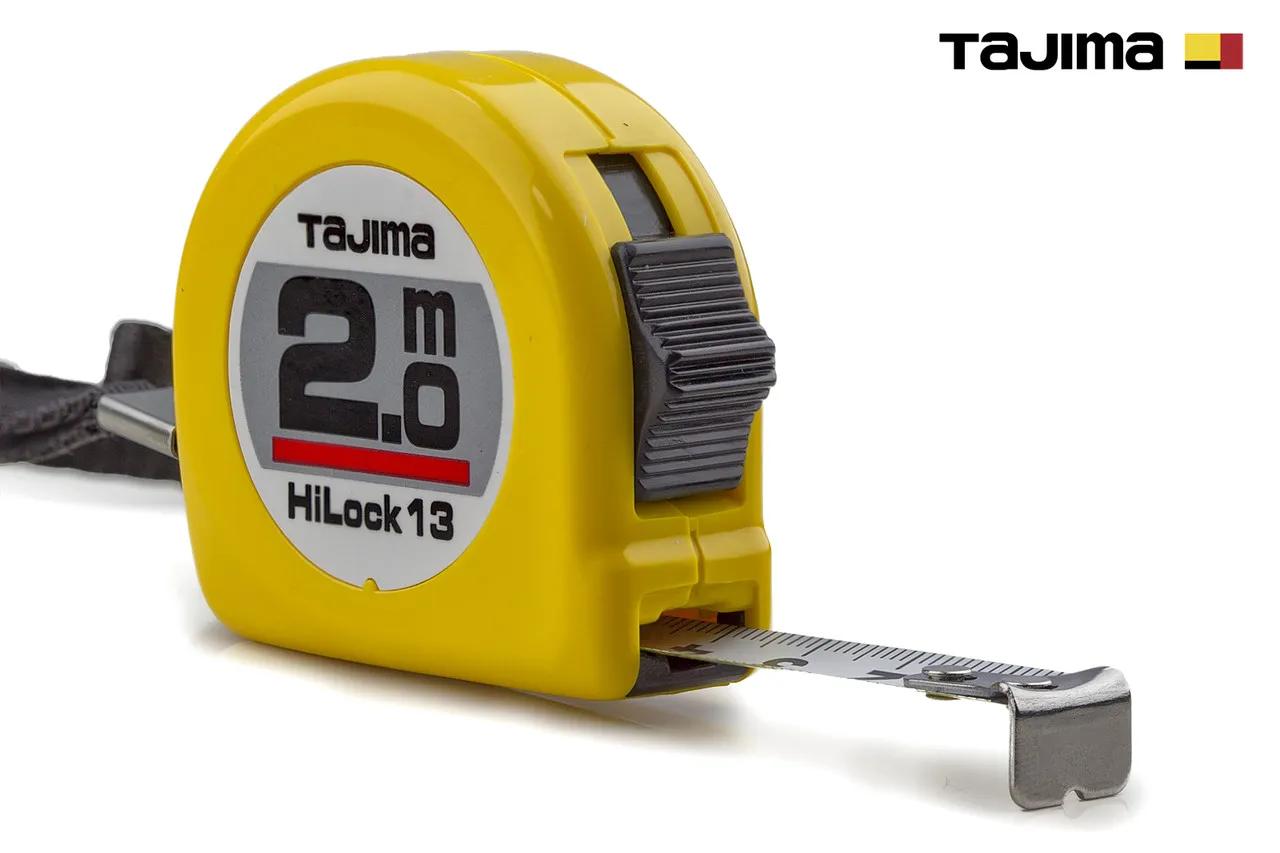 Рулетка будівельна 2м х 13мм TAJIMA (Японія) HI LOCK L13-20 - 132009
