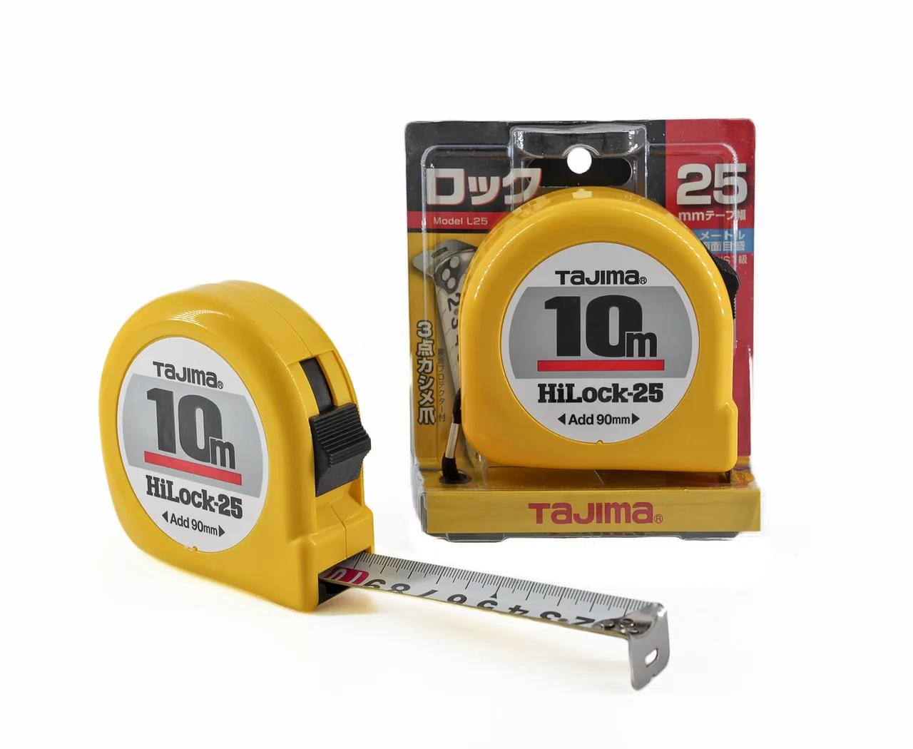 Рулетка будівельна 10м х 25мм TAJIMA (Японія) HI LOCK L25-100 - 132034