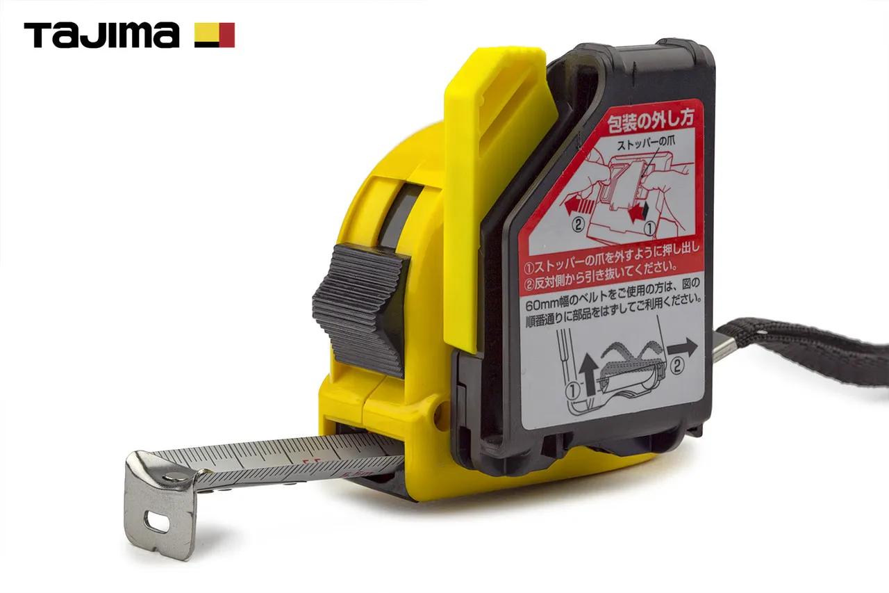 Рулетка будівельна 5,5м х 25мм TAJIMA (Японія) HI LOCK з тримачем на ремінь - 132040
