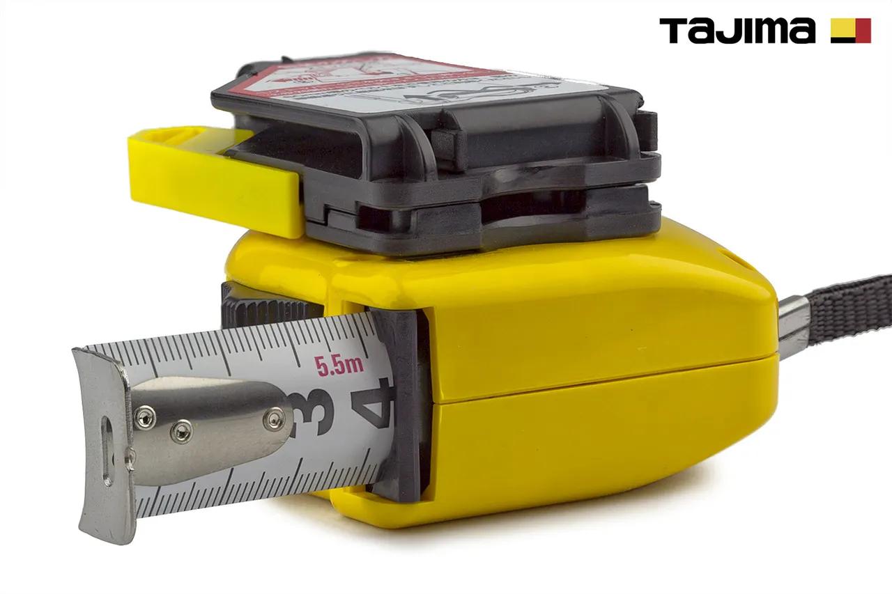 Рулетка будівельна 5,5м х 25мм TAJIMA (Японія) HI LOCK з тримачем на ремінь - 132041