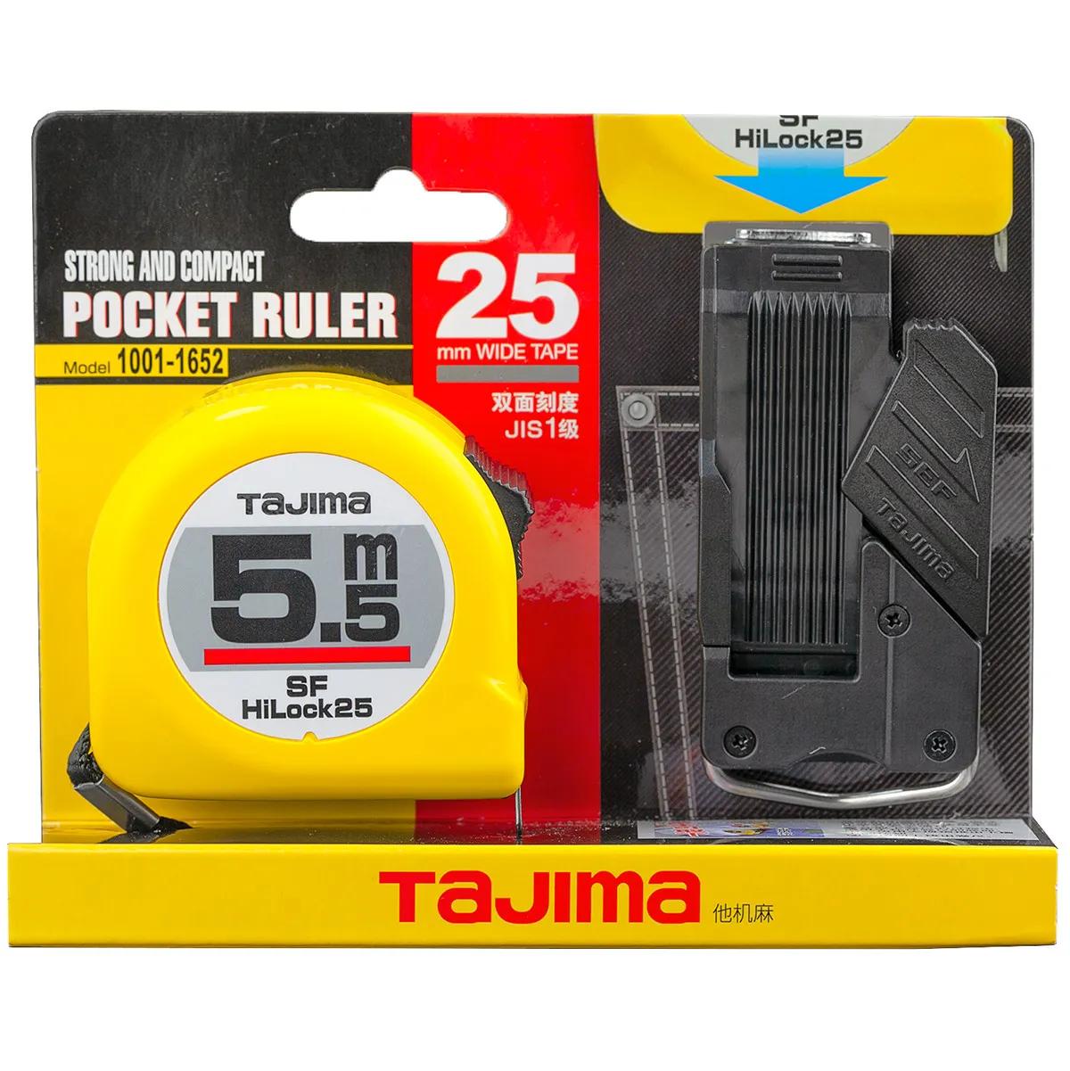 Рулетка будівельна 5,5м х 25мм TAJIMA (Японія) HI LOCK з тримачем на ремінь - 132044