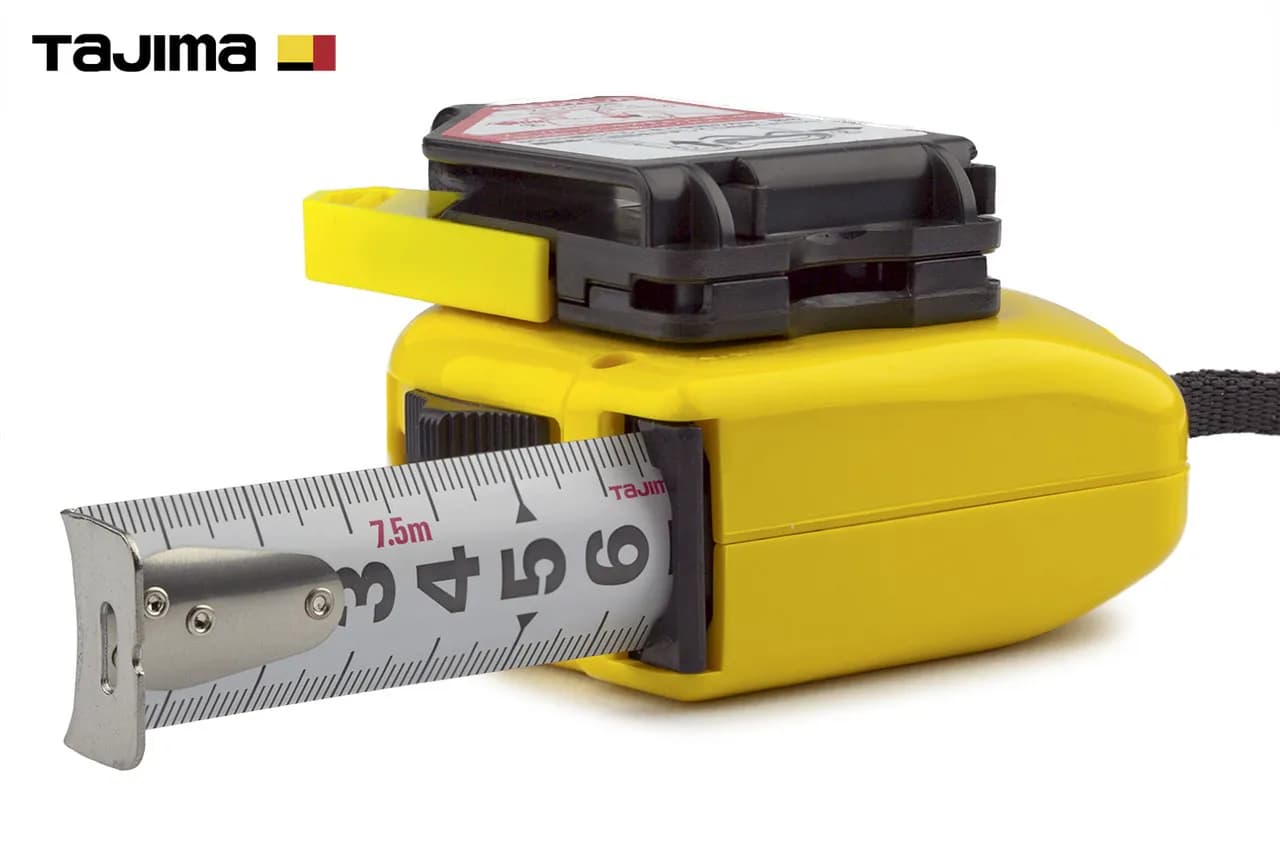 Рулетка строительная 7,5м х 25мм TAJIMA (Япония) HI LOCK с держателем на пояс - 801426819
